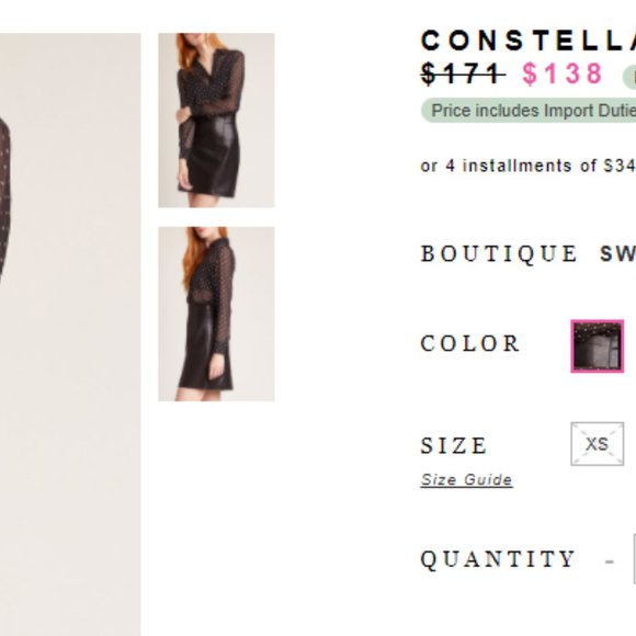 BB Dakota Constellation Blouse (S) - Picture 3 of 4